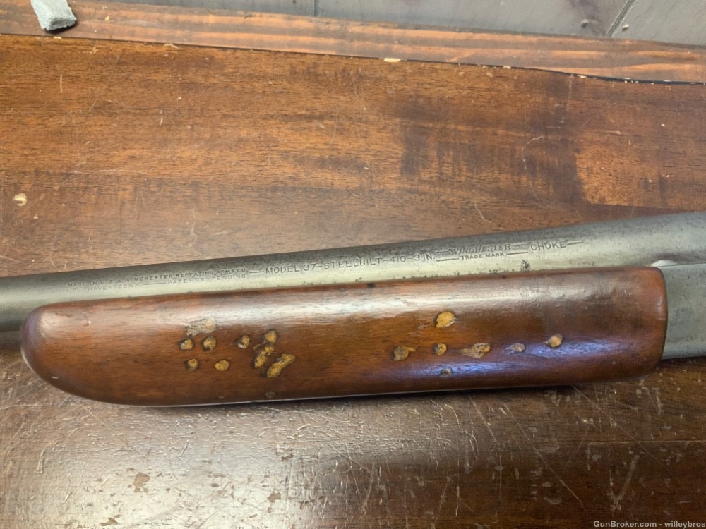 As Is Winchester Model 37 28” 410 Bore No Finish Cracked Stock-img-10
