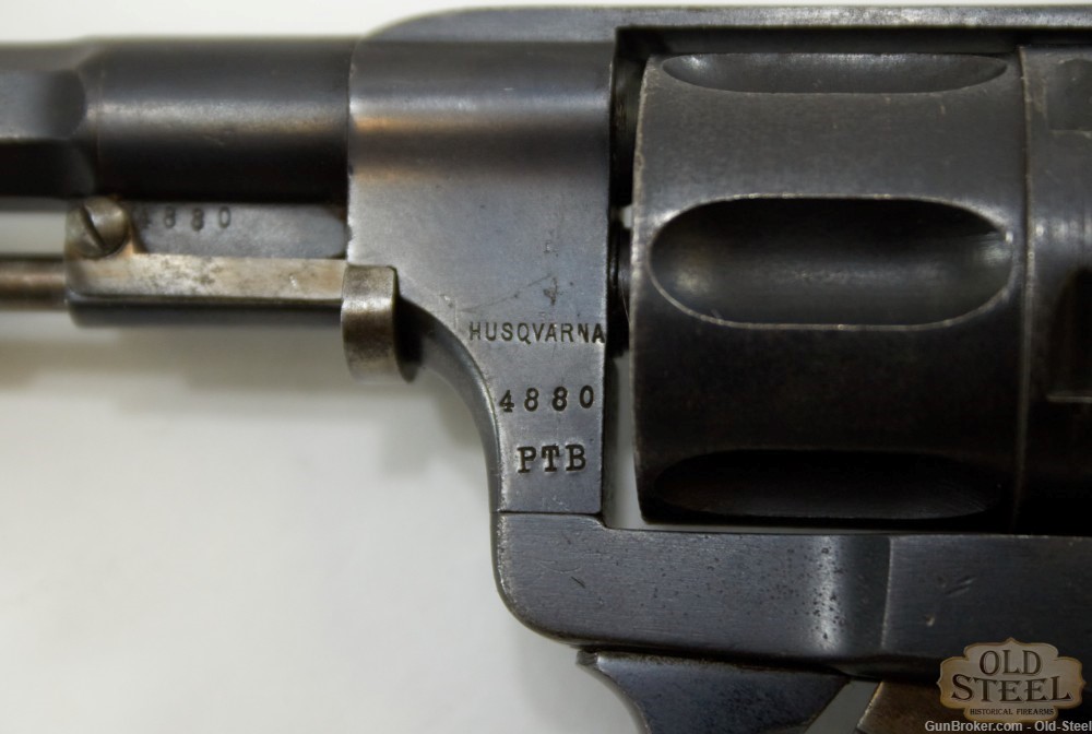 Swedish Husqvarna Model 1887 7.5 Swede Nagant Revolver C&R Unit Marked-img-14