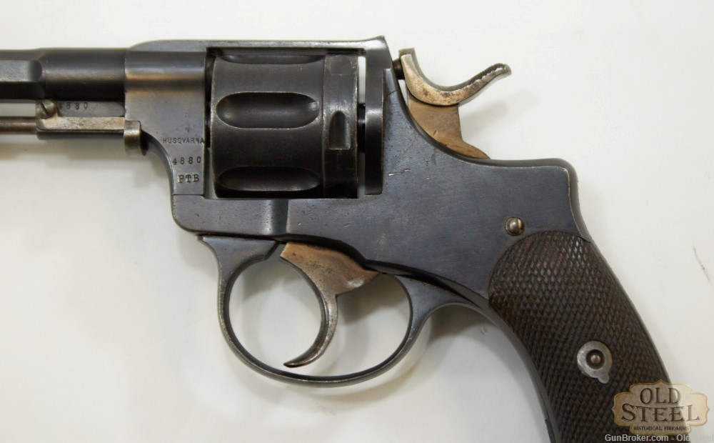 Swedish Husqvarna Model 1887 7.5 Swede Nagant Revolver C&R Unit Marked-img-5