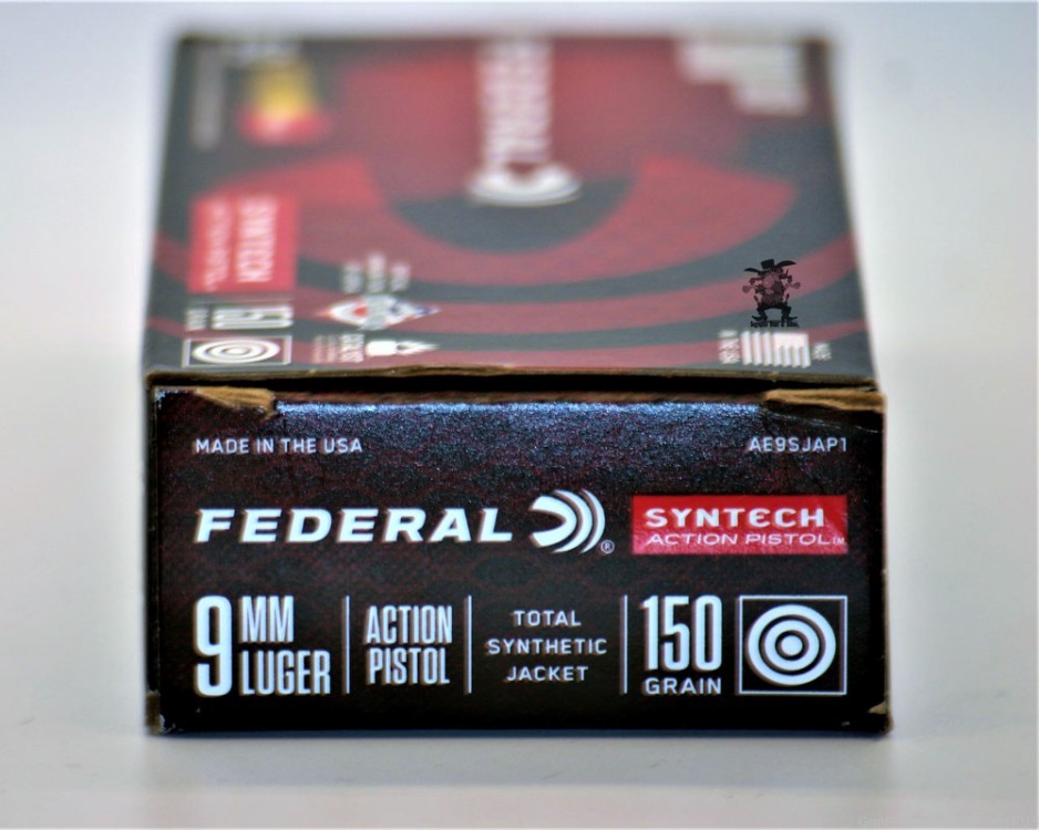 FEDERAL SYNTEC 150 Grain 9MM Lower Recoil Cleaner & Accurate 50 Rounds-img-4