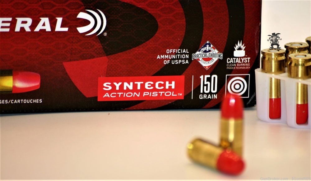 FEDERAL SYNTEC 150 Grain 9MM Lower Recoil Cleaner & Accurate 50 Rounds-img-1