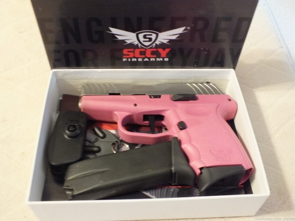 SCCY DVG-1 9mm (2)10rnd mags, 3.1" brl, 15oz, Pink finish, Optics Ready-img-3