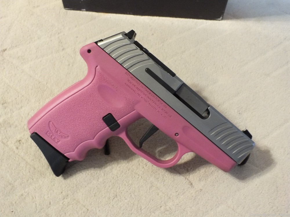 SCCY DVG-1 9mm (2)10rnd mags, 3.1" brl, 15oz, Pink finish, Optics Ready-img-1