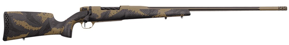 Weatherby Mark V Apex 300 Win Mag 3+1 Rd 26 Coyote Tan/Graphite Black Flute-img-1