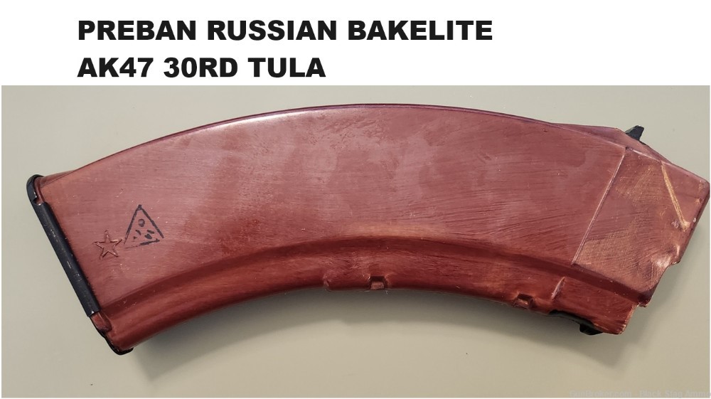 Russian Tula Bakelite 30rd AK47 mag magazine Collectible Very Good-img-0