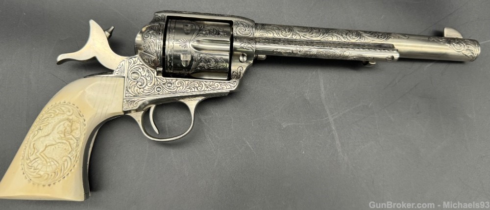 Engraved Colt Single Action Army .45 Colt SAA-img-39