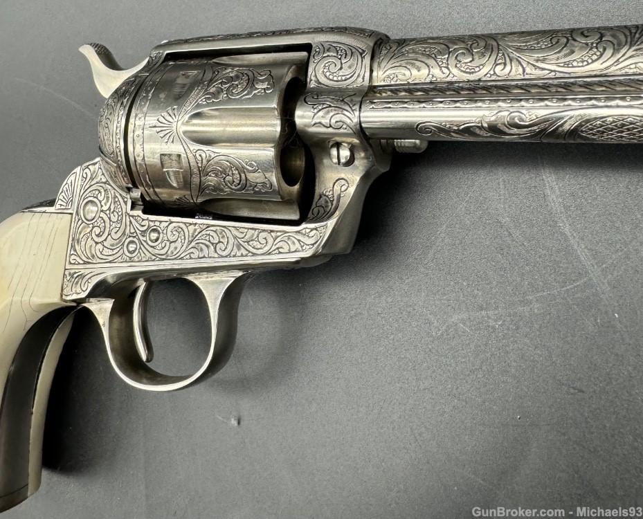 Engraved Colt Single Action Army .45 Colt SAA-img-21