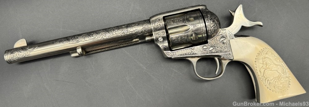 Engraved Colt Single Action Army .45 Colt SAA-img-38