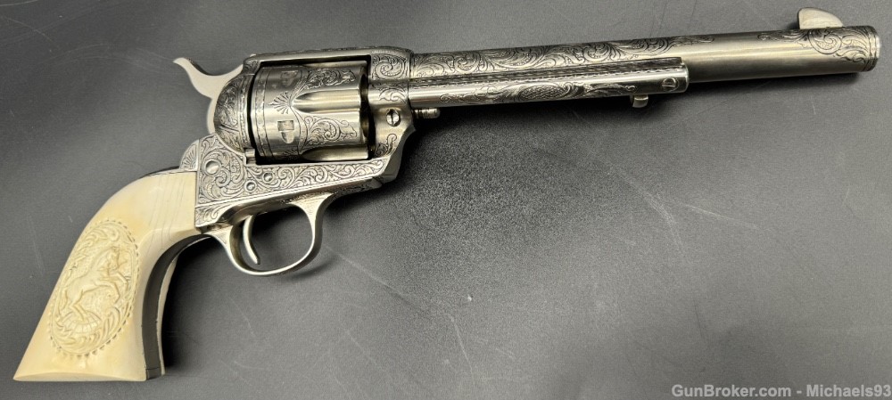 Engraved Colt Single Action Army .45 Colt SAA-img-2