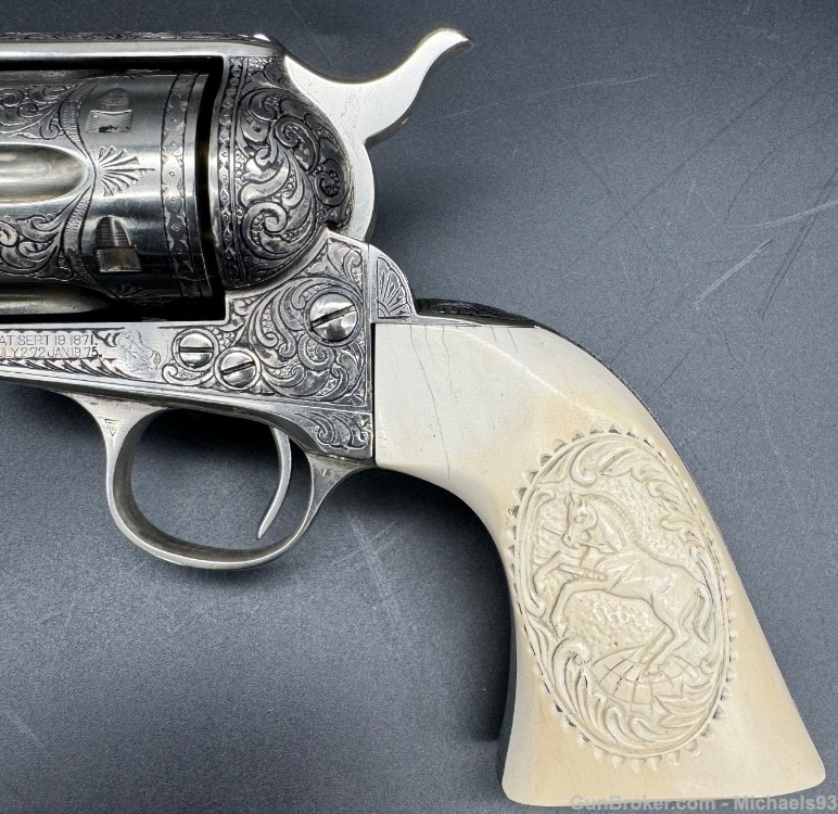 Engraved Colt Single Action Army .45 Colt SAA-img-10