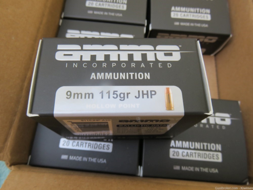 200 Rounds of Ammo Inc. 9mm  115 Grain  JHP-img-9