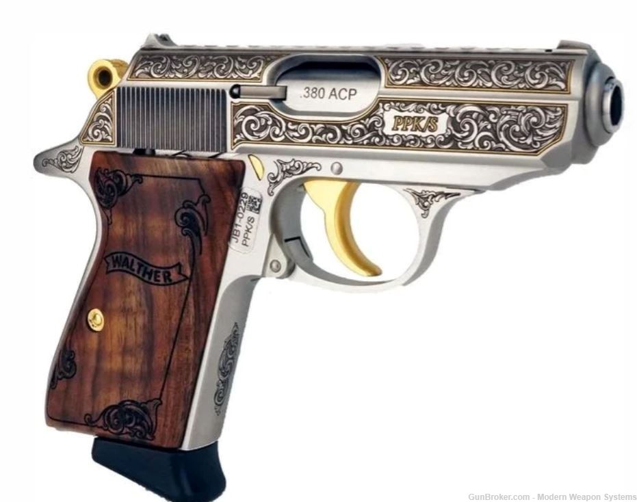 WALTHER PPK/S 380 ACP EXQUISTE ENGRAVED JAMES BOND 4796017-img-2