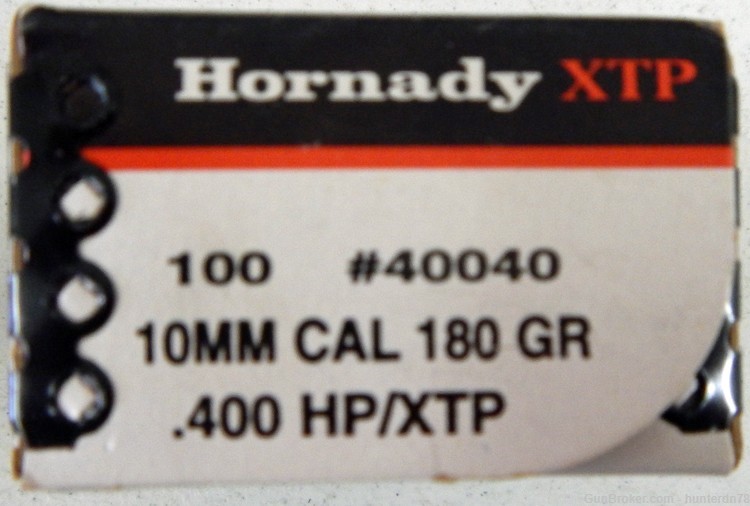 Hornady 10mm XTP Bullets. 180 gr. HP/XTP .400 diameter. 300 rounds.-img-0