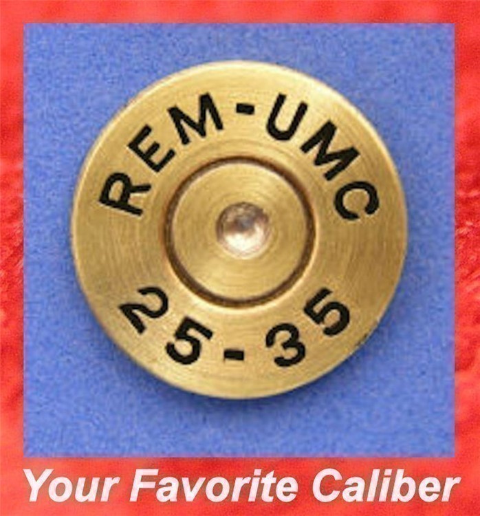 Remington REM-UMC 25-35 WIN Cartridge Hat Pin  Tie Tac  Ammo Bullet-img-0