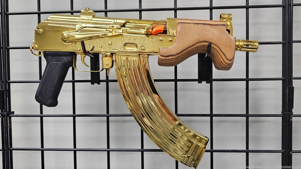 Century Arms, Micro Draco, Gold plated-img-0