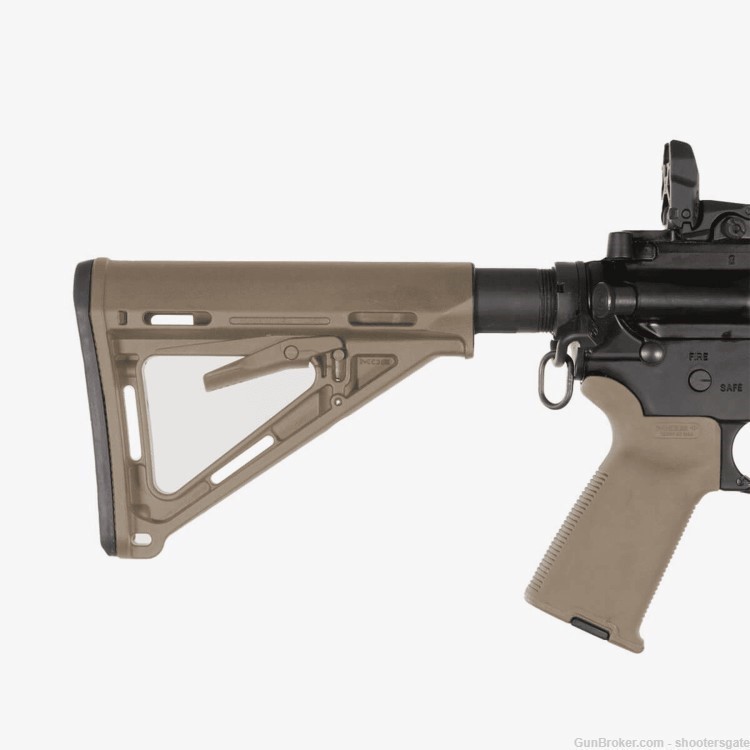 MAGPUL MOE® Carbine Stock – Mil-Spec, FDE, shootersgate, FREE SHIPPING-img-2