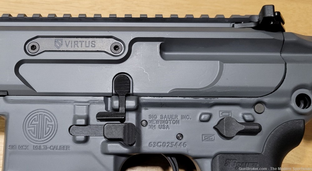 Sig Sauer MCX Virtus 5.56 NATO .223 Remington 16" Semi Auto Rifle Gray-img-3