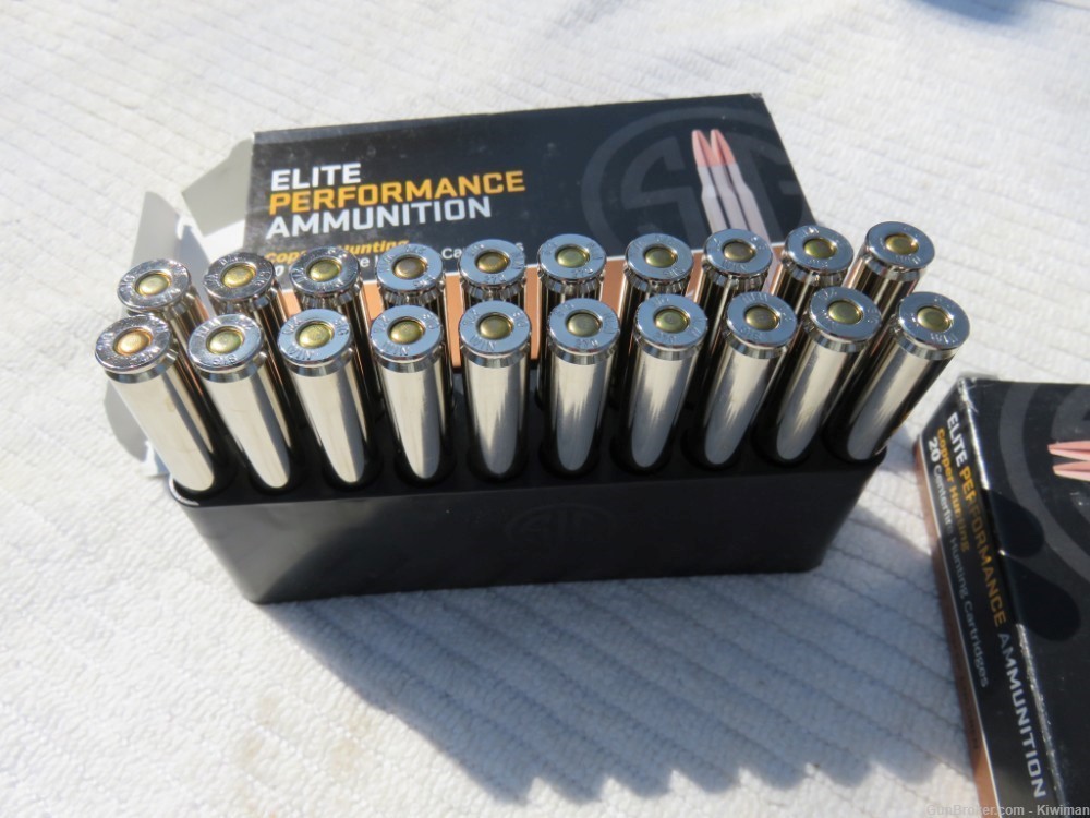 Sig Sauer Elite 270 Win 130gr. 3075 fps Awesome Nickel Ammo BEST!-img-5