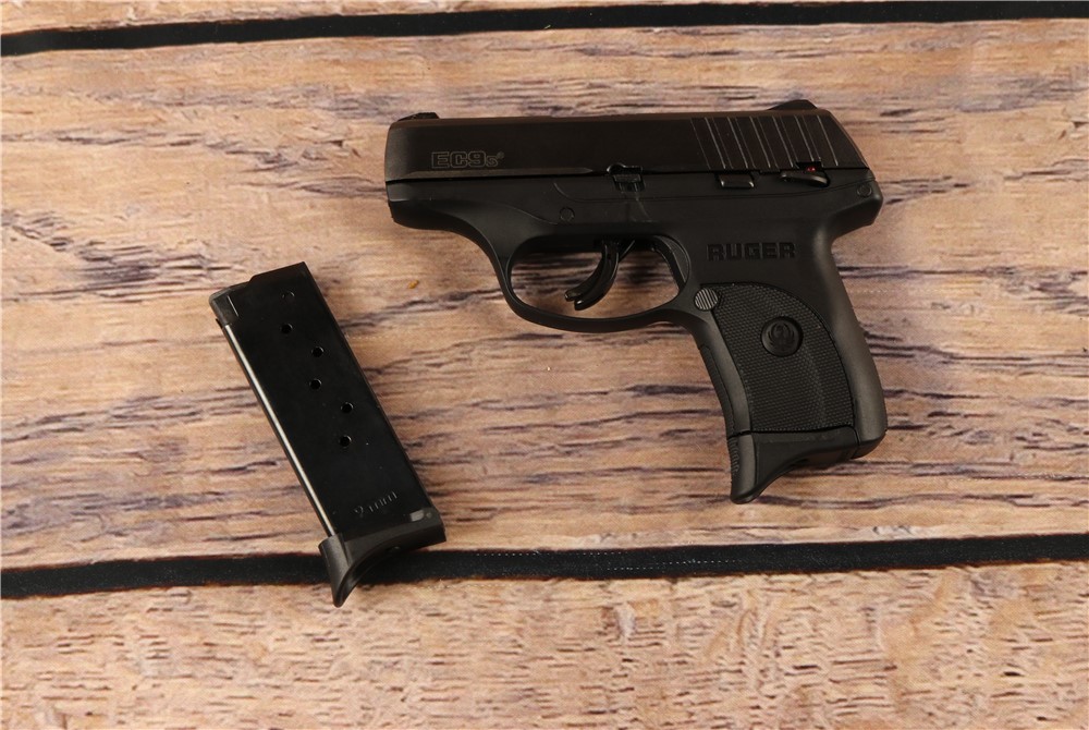 Ruger Model EC95 9mm Black 3" Barrel Polymer Pistol 2 Mags 7 Rounds-img-1