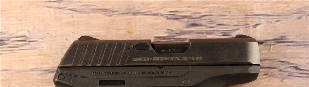 Ruger Model EC95 9mm Black 3" Barrel Polymer Pistol 2 Mags 7 Rounds-img-5