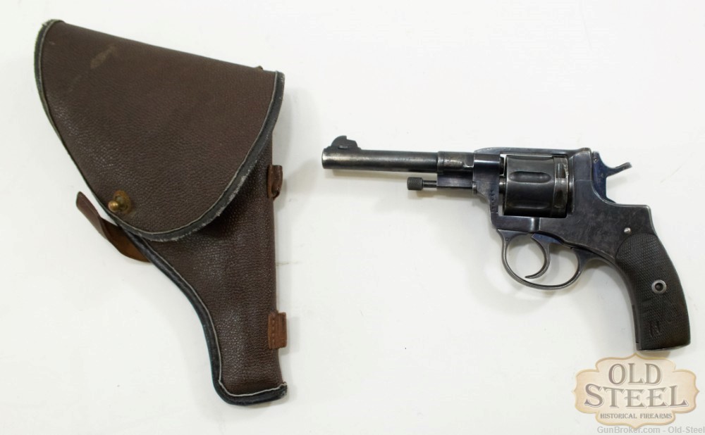 Russian Nagant Revolver M1895 7.62 Nagant C&R WW2 WWII W/ Holster-img-0