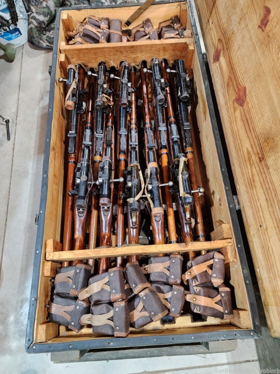 Russian ww2 crate of 91/30 pu scoped sniper rifles -img-0