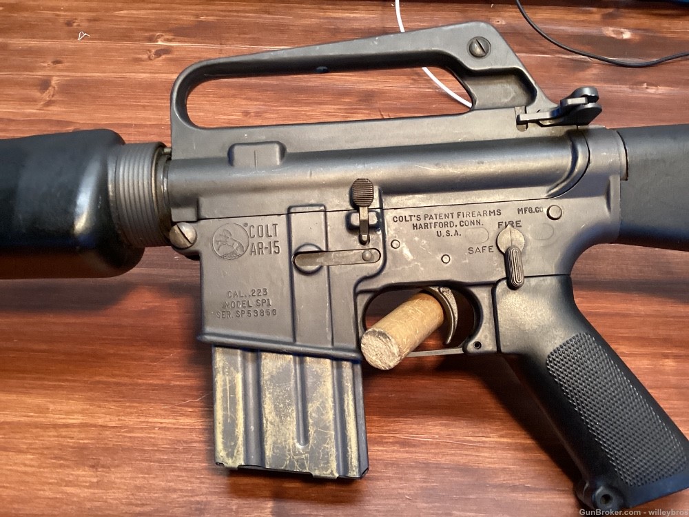 Pre Ban 1975 Colt SP1 AR15 5.56mm NATO 20” M16A1 Good Bore-img-6