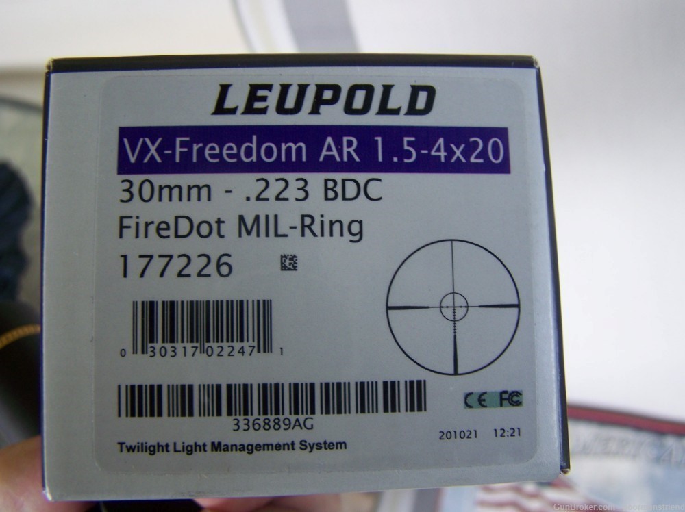 Leupold Freedom AR 1.5-4x20mm 223 BDC Rifle Scope FireDot 177226-img-5