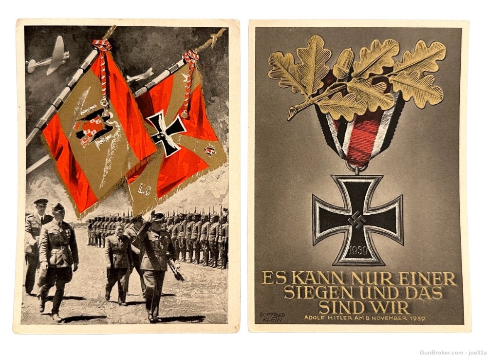 WW2 German Knights Cross Photo Postcard panzer autograph medal flag WWII EK-img-1