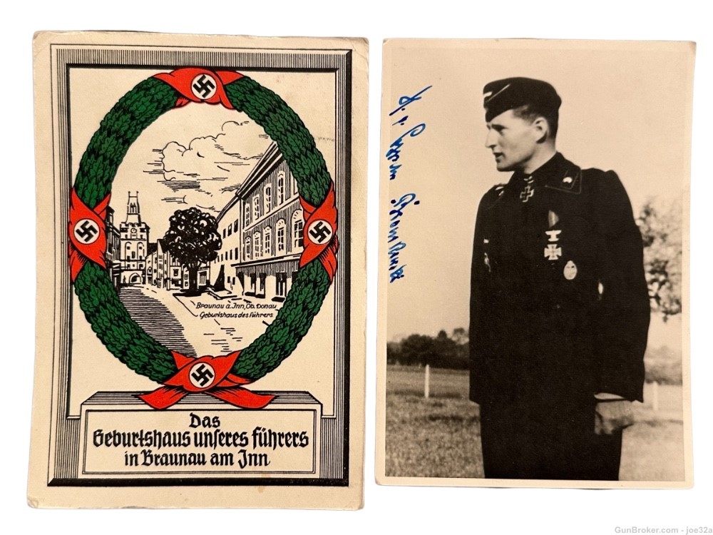 WW2 German Knights Cross Photo Postcard panzer autograph medal flag WWII EK-img-4