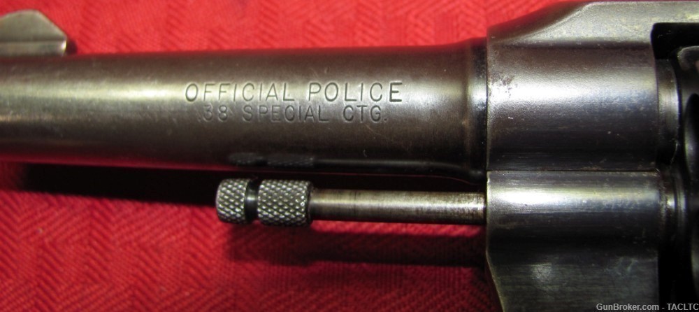 COLT OFFICIAL POLICE REVOLVER 38SPL PACHMAYR GRIPS GD COND 1961 MFG -img-2