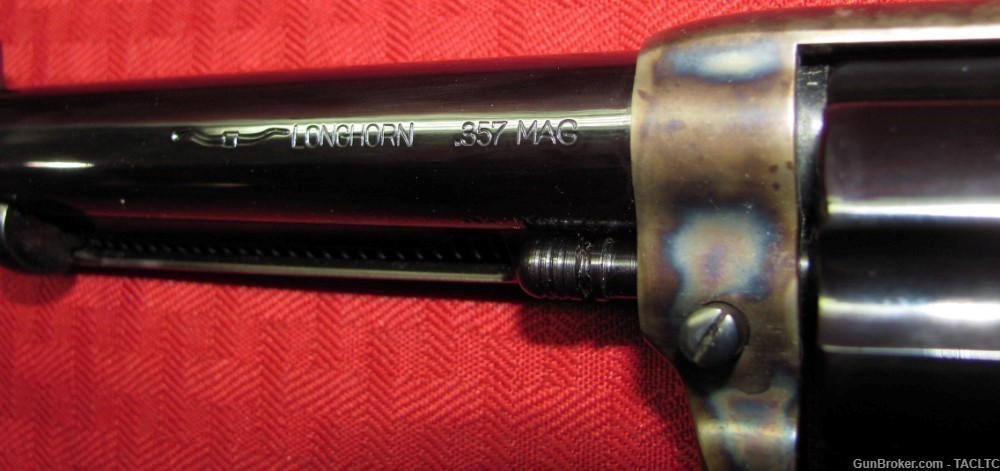 AMERICAN WESTERN ARMS AWA 1873 LONGHORN 357 MAG CASE COLORED 4 CLICK LNIB-img-1