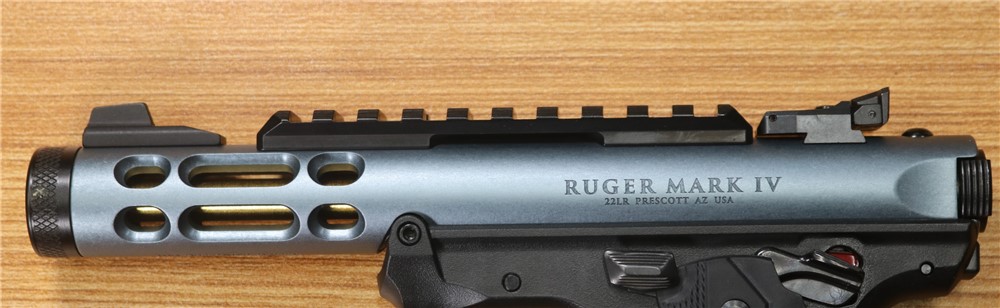 Ruger Mark IV 22/45 Lite Tactical .22 LR 4.5" Threaded Barrel Box 2 Mags-img-5