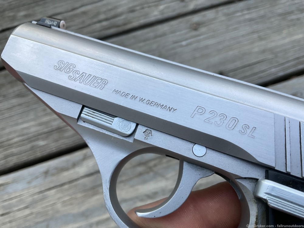 Sig Sauer P230 SL Pistol 380 ACP 9mm Kurz Made 1987 w/ 1 Mag & Box P230SL-img-10