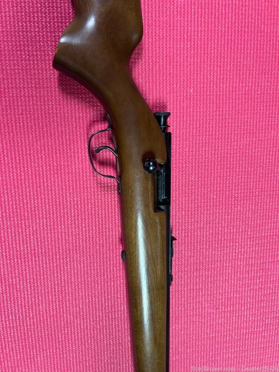 Belknap/Savage/Steven B963 bolt action .22 LR single shot rifle, wood stock-img-2