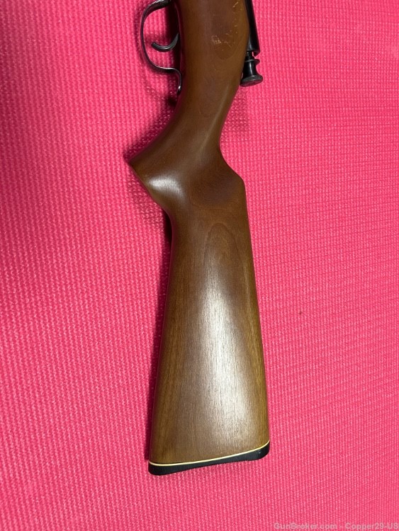 Belknap/Savage/Steven B963 bolt action .22 LR single shot rifle, wood stock-img-8