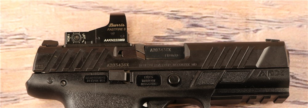 Beretta APX 9mm 4.5" Barrel Box 2 Mags Burris Fastfire 3 RDS-img-6
