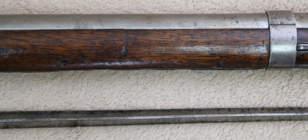 Fine Original Civil War US 1861 Springfield musket 58 cal with bayonet -img-7