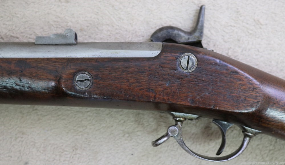 Fine Original Civil War US 1861 Springfield musket 58 cal with bayonet -img-21