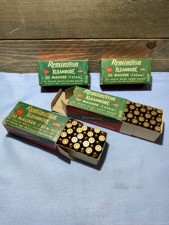 30 Mauser (7.63) Remington KLEANBORE 4 boxes 200pcs.-img-1