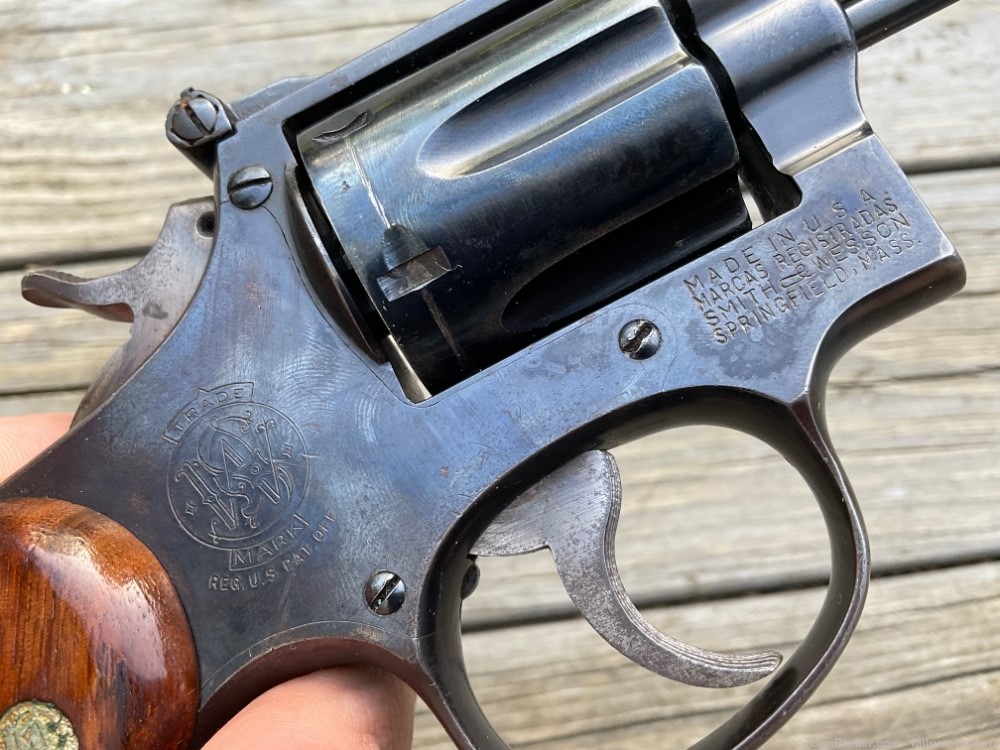 Smith & Wesson S&W K-38 Combat Masterpiece Revolver 38 Special 1954 Pre 15-img-15