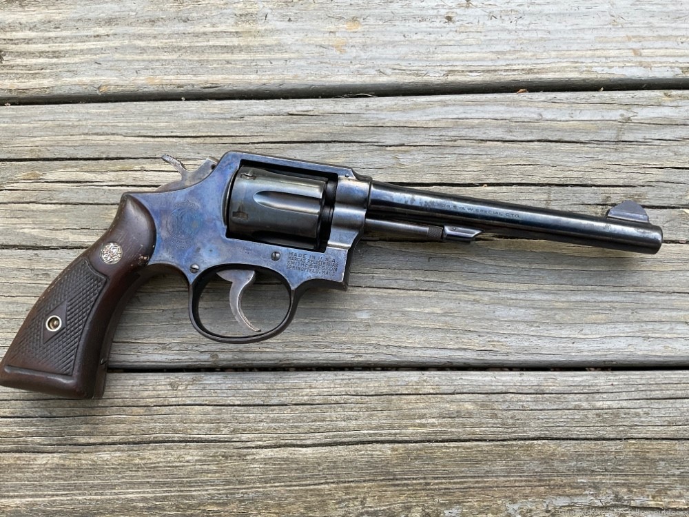 Smith & Wesson S&W Military & Police Revolver 38 Special 1955 6” Pre 10 C&R-img-0