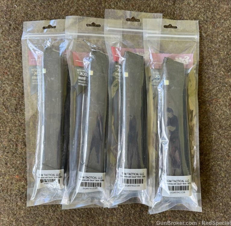 SGM Tactical Glock 9mm 33 rd magazine - Lot of 4-img-3