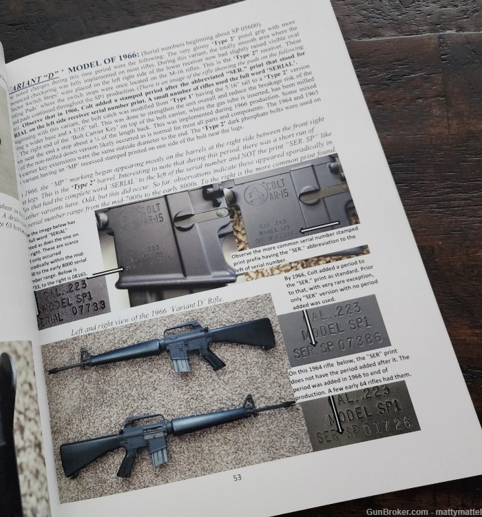 Colt AR15 SP1 Rifle Collectors Book ENHANCED 5TH PRINTING for 2024 182 PGs -img-14