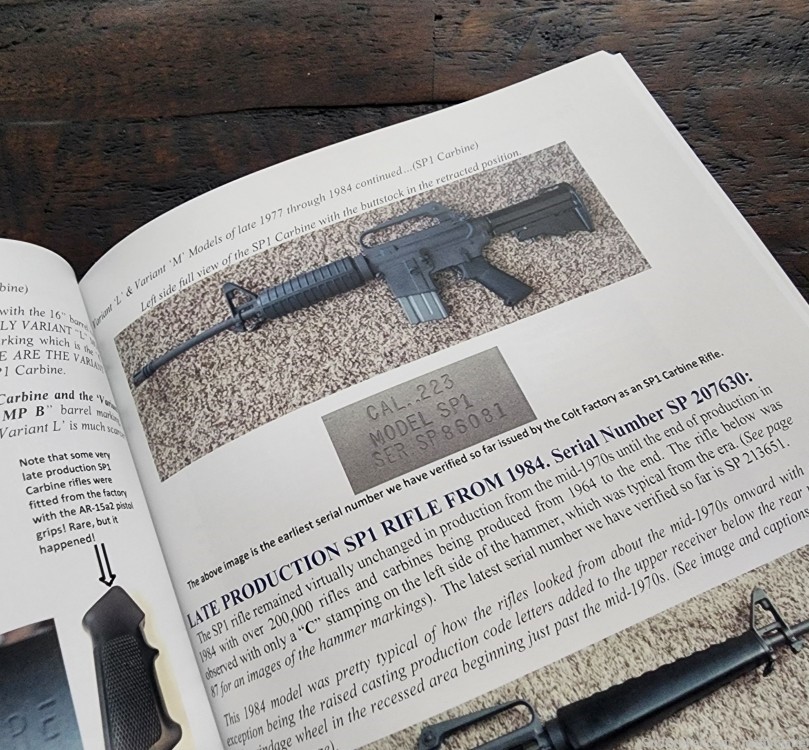 Colt AR15 SP1 Rifle Collectors Book ENHANCED 5TH PRINTING for 2024 182 PGs -img-17
