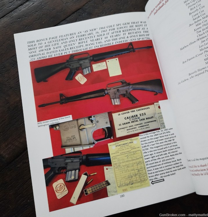 Colt AR15 SP1 Rifle Collectors Book ENHANCED 5TH PRINTING for 2024 182 PGs -img-22