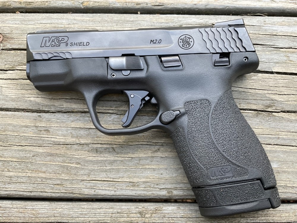 Smith & Wesson S&W M&P9 Shield 2.0 Pistol 9mm 2 Mags Apex Trigger Tru Glo-img-1