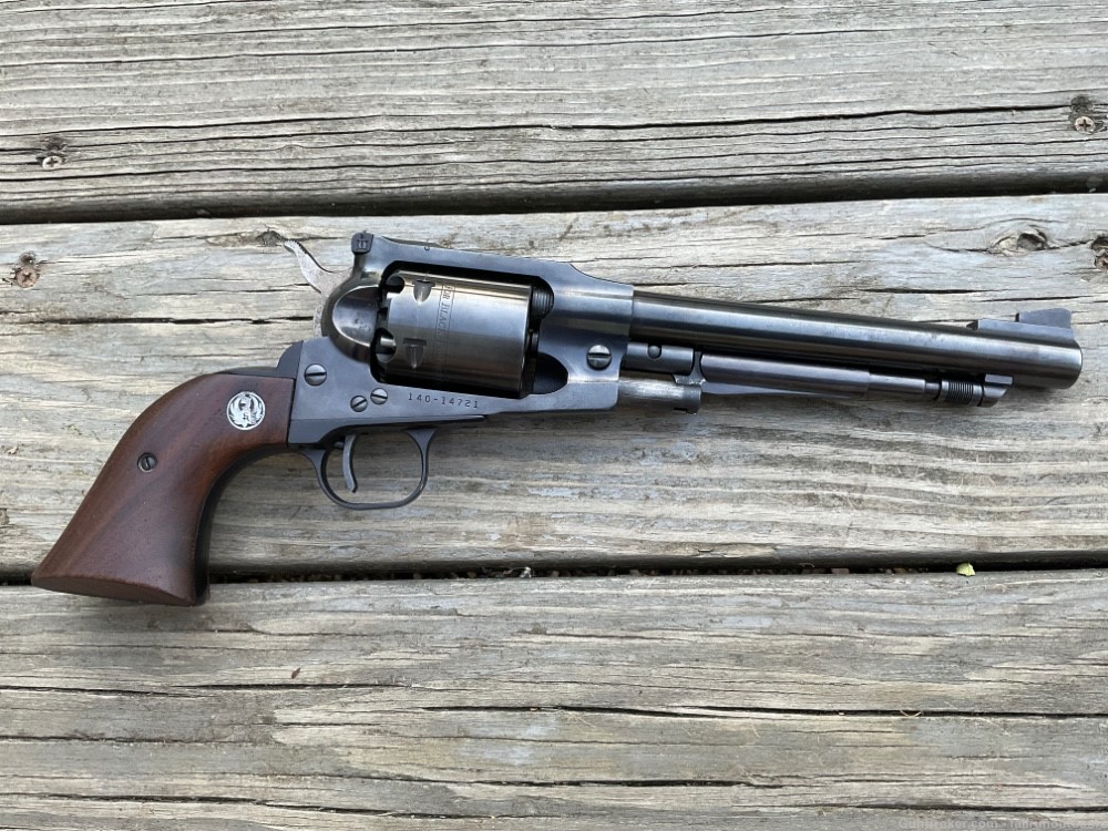 Ruger Old Army Revolver 44 Caliber Blackpowder Made 1974 7.5” Barrel Blued-img-0