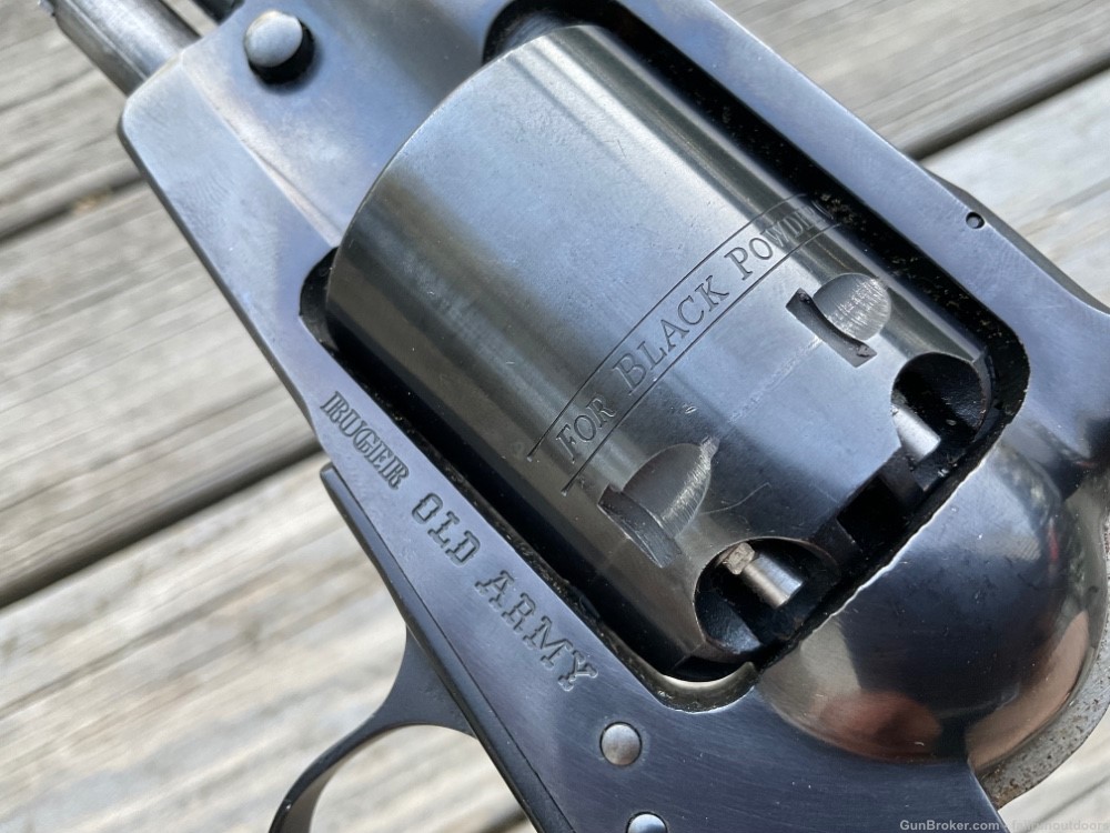 Ruger Old Army Revolver 44 Caliber Blackpowder Made 1974 7.5” Barrel Blued-img-16