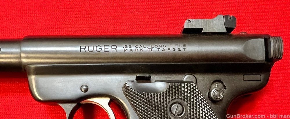 Ruger 22 LR Mark II Target 5.5" BULL Barrel w Box & Papers Made 1983 Minty-img-3